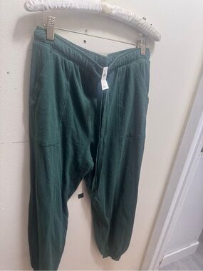 aerie Dark Green Women's Jogger Pants size small new w/tags